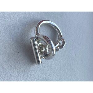 Hermès Sterling Silver Chaîne DAncre Ring Size 54 AG925 Made In Italy With Origi